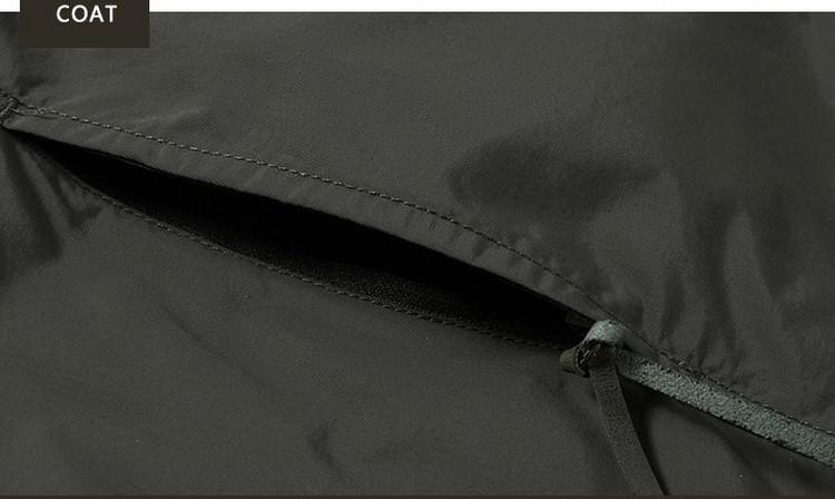 Men Military Windproof Waterproof  Rain Jacket (3 colors) - Indigo-Temple