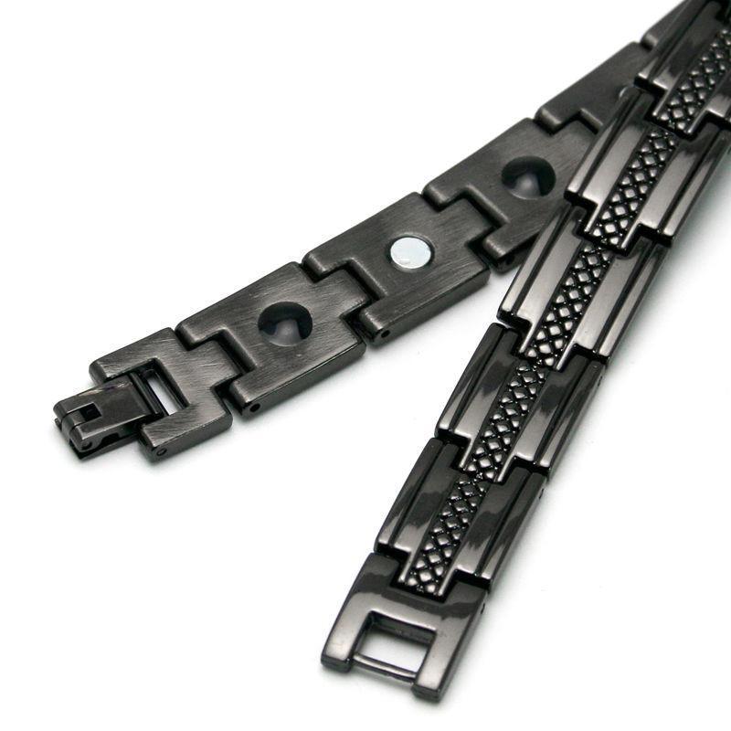 PET-  Black Stainless Steel Bracelet - Indigo-Temple