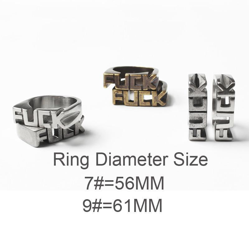 FUCK - Rings - Indigo-Temple