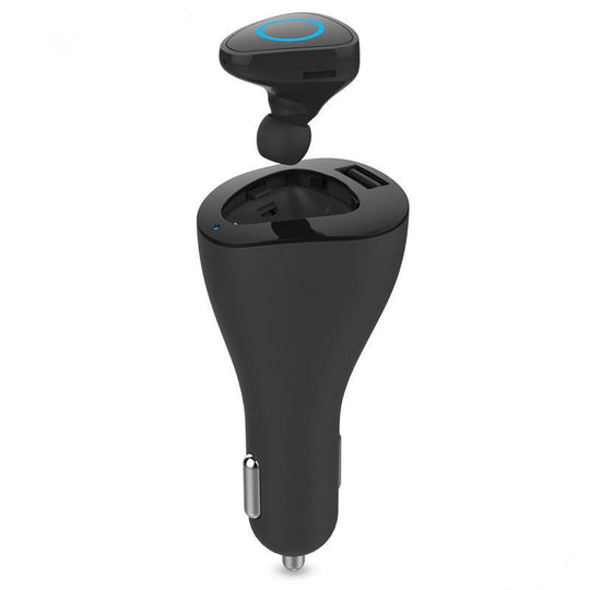 Car Bluetooth intelligent  In-Ear Earphones safety + USB charger - Indigo-Temple