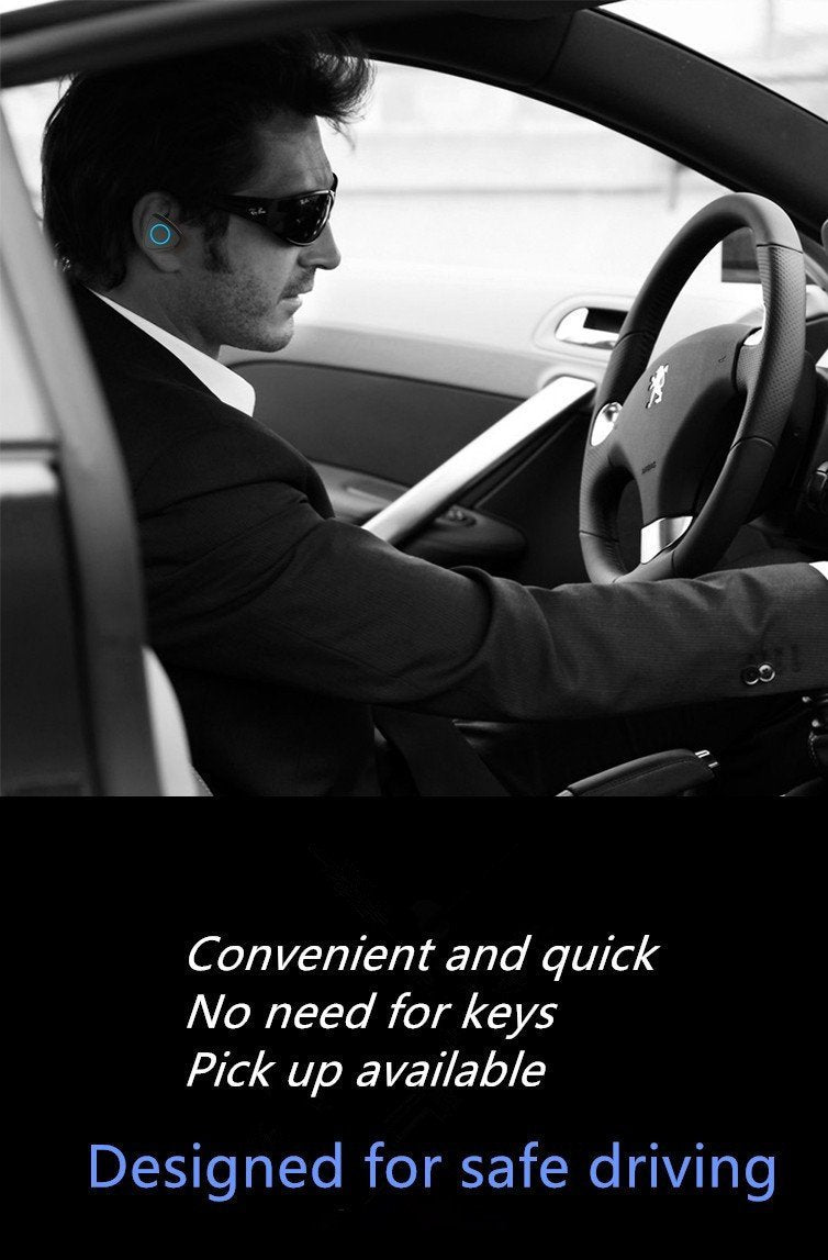 Car Bluetooth intelligent  In-Ear Earphones safety + USB charger - Indigo-Temple