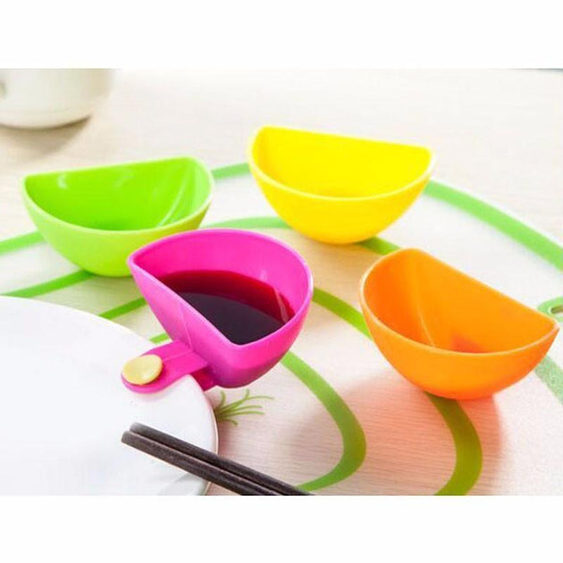 Clip Bowl Saucer Cup 4PCS - Indigo-Temple