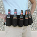 Canvas Beer Belt Holster 6 Pack - Indigo-Temple
