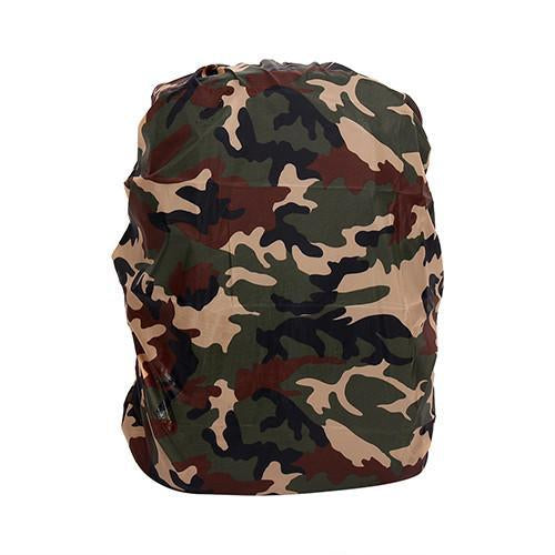 Camouflage Waterproof Dust Rain Cover for Backpack - Indigo-Temple