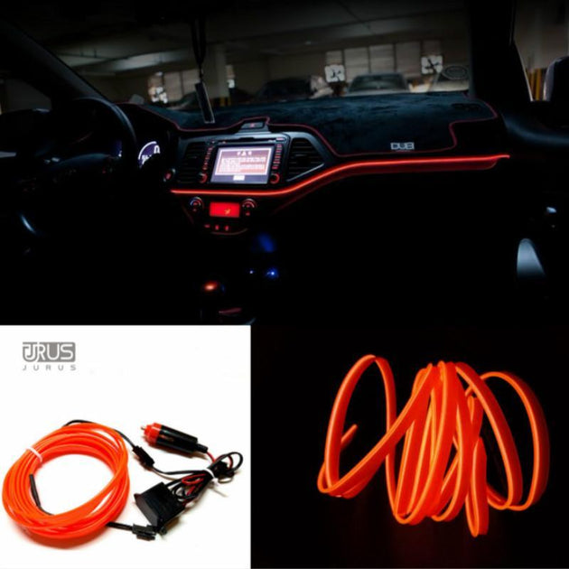 Neon Light Line + 12V Cigarette lighter Drive - Indigo-Temple