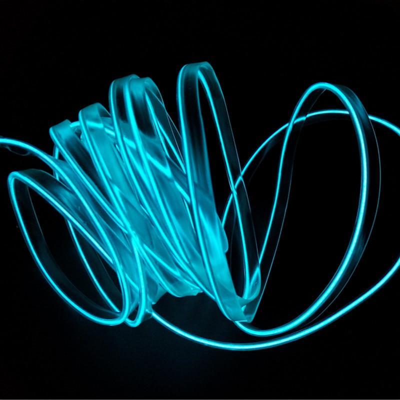 Neon Light Line + 12V Cigarette lighter Drive - Indigo-Temple