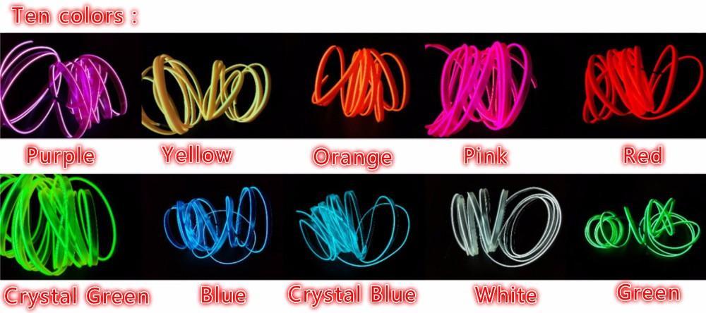 Neon Light Line + 12V Cigarette lighter Drive - Indigo-Temple