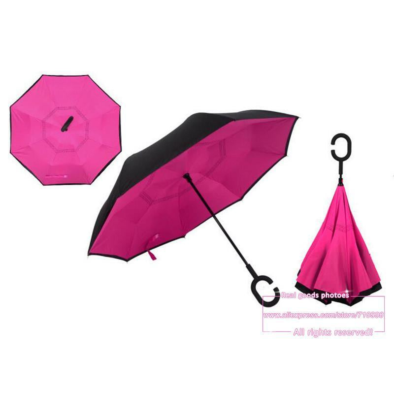 UPSIDE DOWN ANTI-DRIP UMBRELLA - Indigo-Temple
