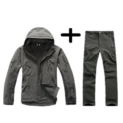 Tactical  Soft Shell Waterproof Winter Set ( 8 colors) - Indigo-Temple