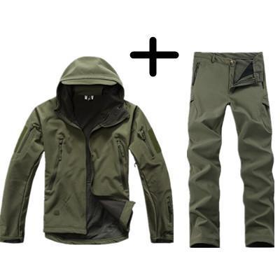 Tactical  Soft Shell Waterproof Winter Set ( 8 colors) - Indigo-Temple