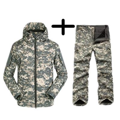 Tactical  Soft Shell Waterproof Winter Set ( 8 colors) - Indigo-Temple