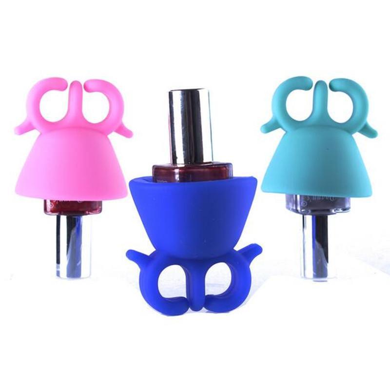 Ring Silicone Polish Bottle Holder - Indigo-Temple