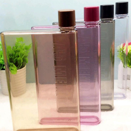 Flat Water Bottle - Indigo-Temple