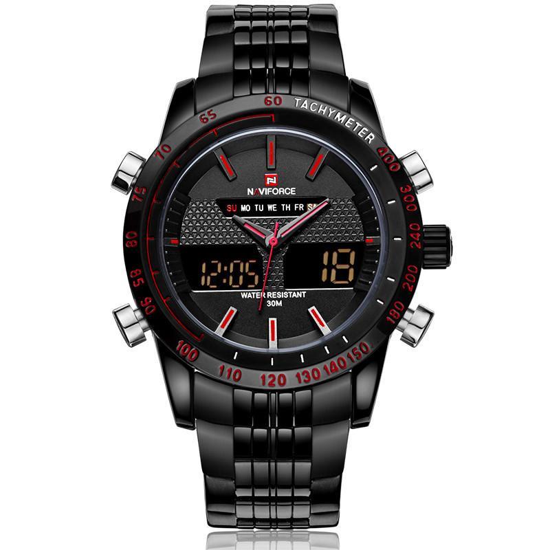 G191 Full Steel Military Wrist Watch (6 colors) - Indigo-Temple