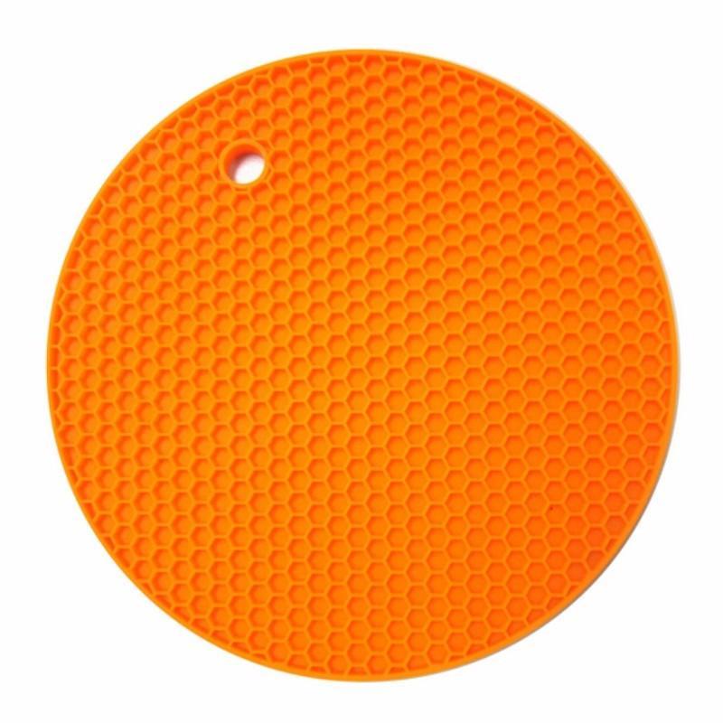 Soft Silicone Kitchen Plum Blossom Heat Insulation - Indigo-Temple