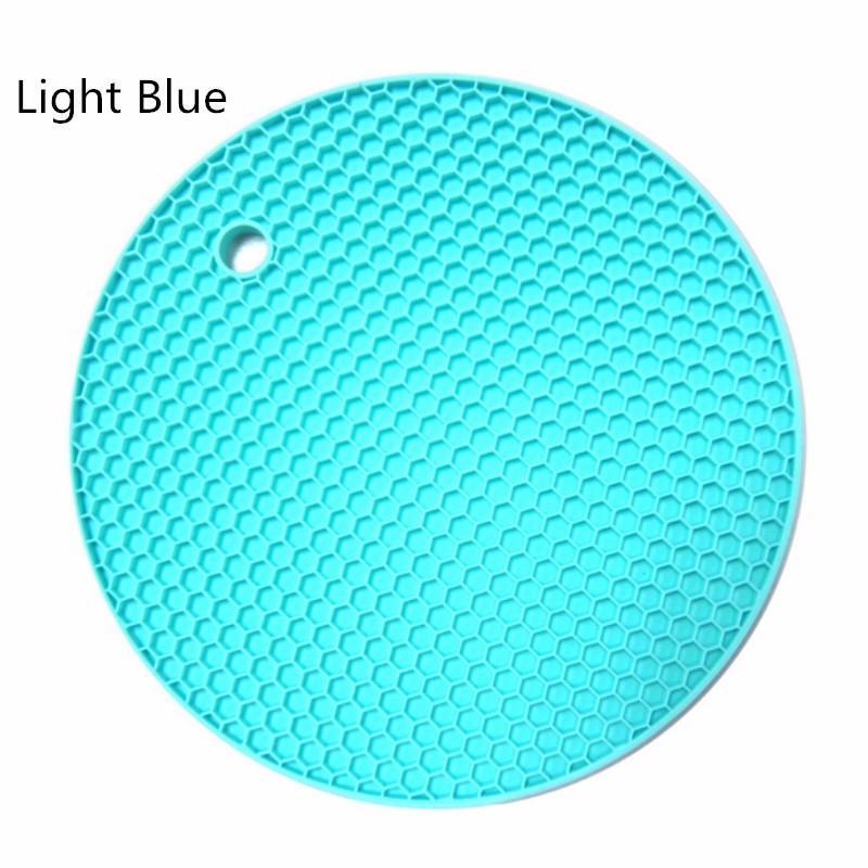 Soft Silicone Kitchen Plum Blossom Heat Insulation - Indigo-Temple
