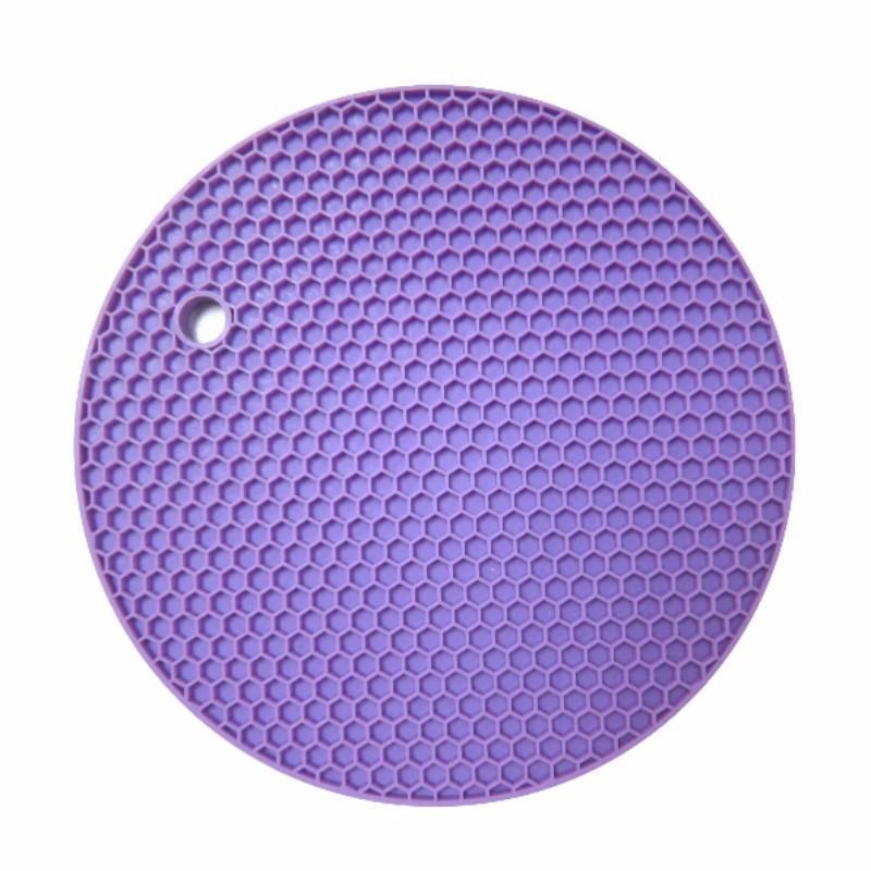 Soft Silicone Kitchen Plum Blossom Heat Insulation - Indigo-Temple