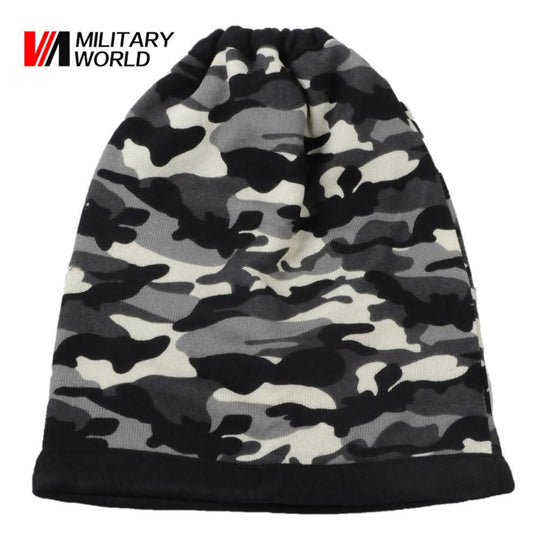 Tactical  3 in 1 Camo Hat /Face Mask/ Scarf - Indigo-Temple