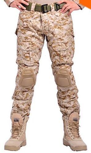 Military Pants With Knee Pads (9 colors) - Indigo-Temple