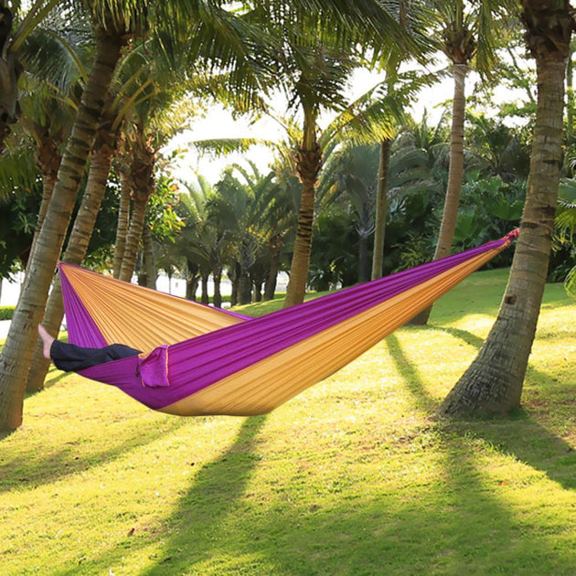 Portable Parachute Fabric Hammock - Indigo-Temple