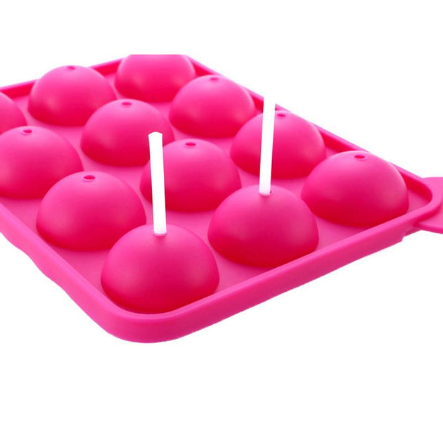 Lollipop Pop 12 Holes Mould Silicone Shape - Indigo-Temple