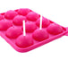 Lollipop Pop 12 Holes Mould Silicone Shape - Indigo-Temple