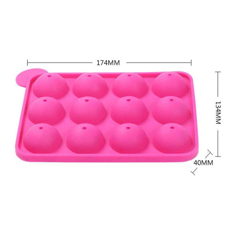 Lollipop Pop 12 Holes Mould Silicone Shape - Indigo-Temple
