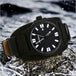 Luxury Leather Military Watch - Indigo-Temple