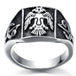Mens Stainless Steel Army Eagle Ring - Indigo-Temple