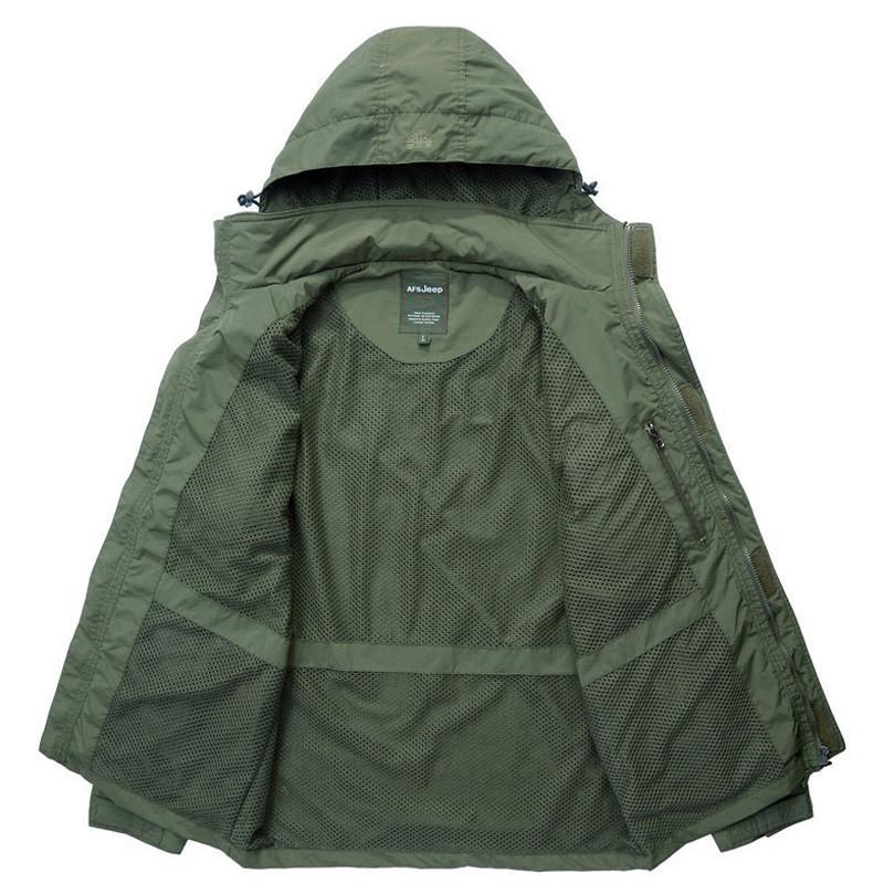 2 IN 1 waterproof Coat & Sleeveless Vest (2 colors) - Indigo-Temple