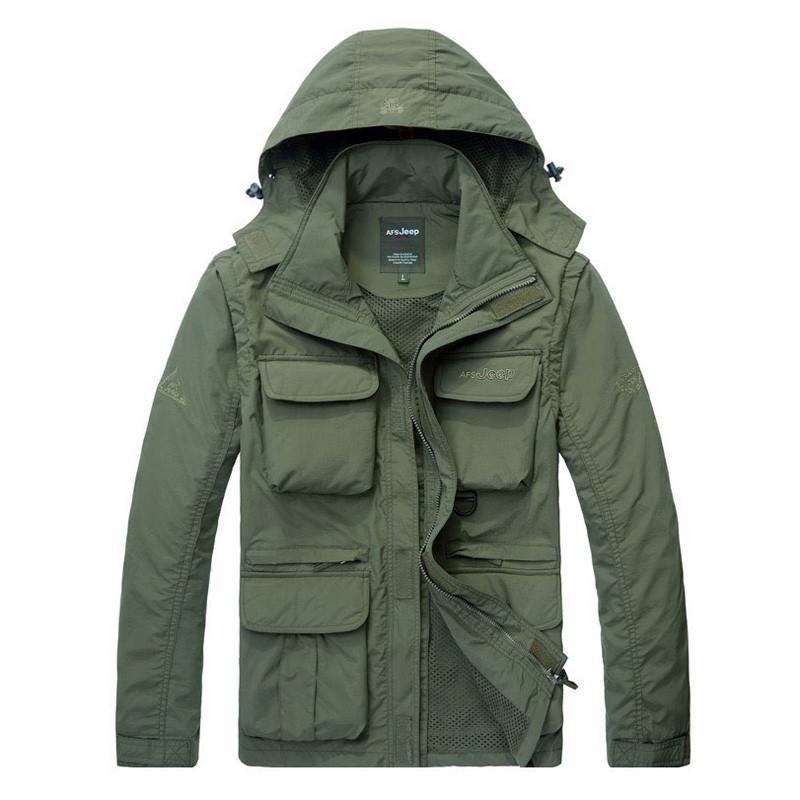 2 IN 1 waterproof Coat & Sleeveless Vest (2 colors) - Indigo-Temple