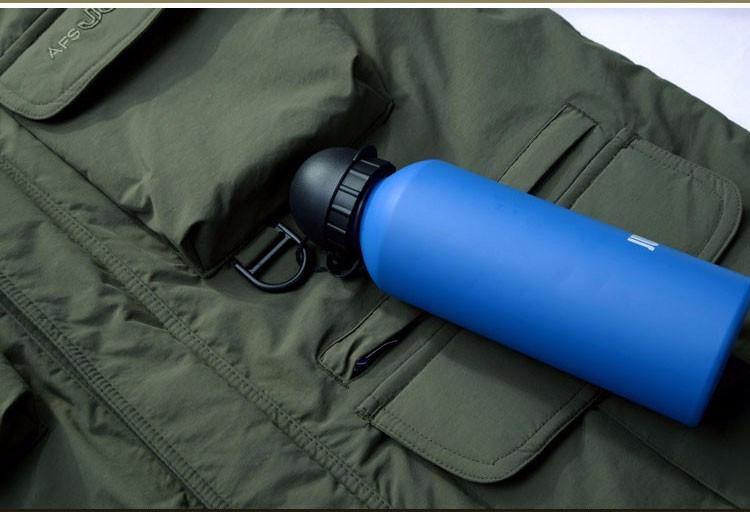 2 IN 1 waterproof Coat & Sleeveless Vest (2 colors) - Indigo-Temple