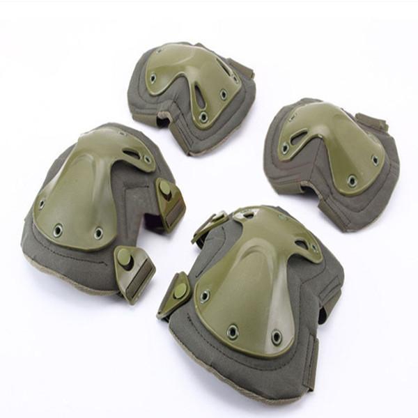 Military 4pc/set Tactical Knee & Elbow Protective Pad (5 color) - Indigo-Temple
