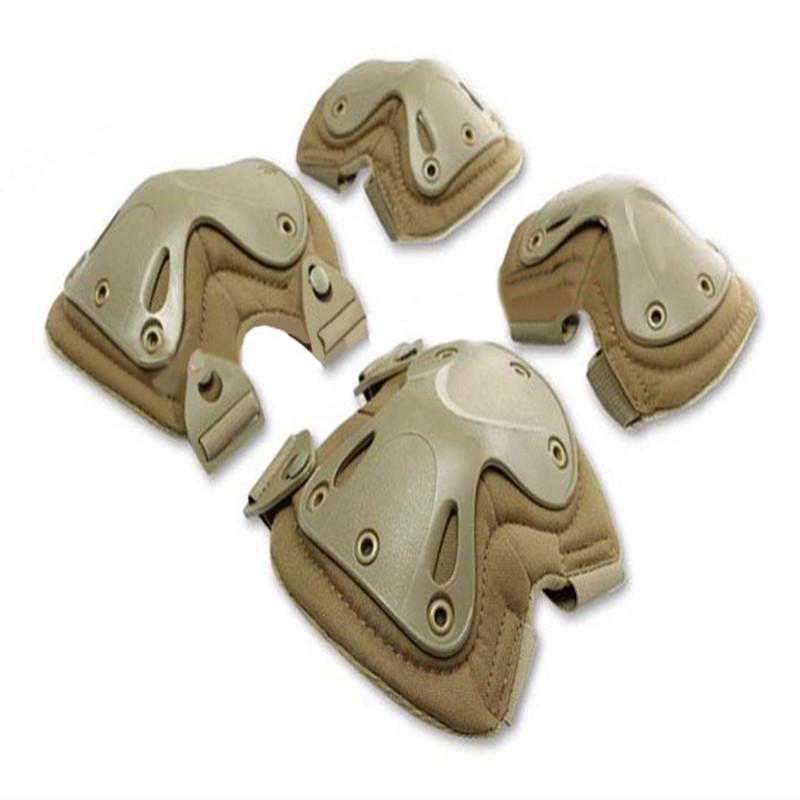 Military 4pc/set Tactical Knee & Elbow Protective Pad (5 color) - Indigo-Temple