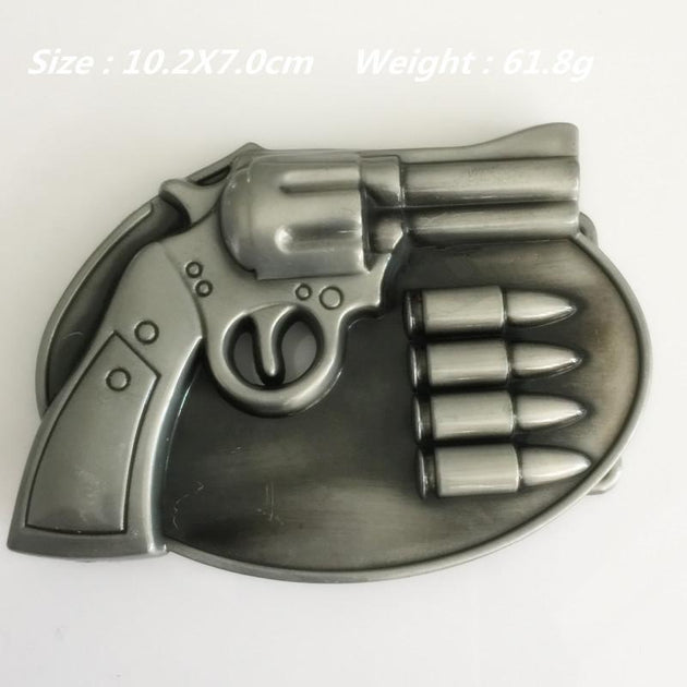 Gun Metal belt buckle - Indigo-Temple