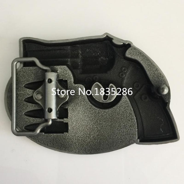 Gun Metal belt buckle - Indigo-Temple