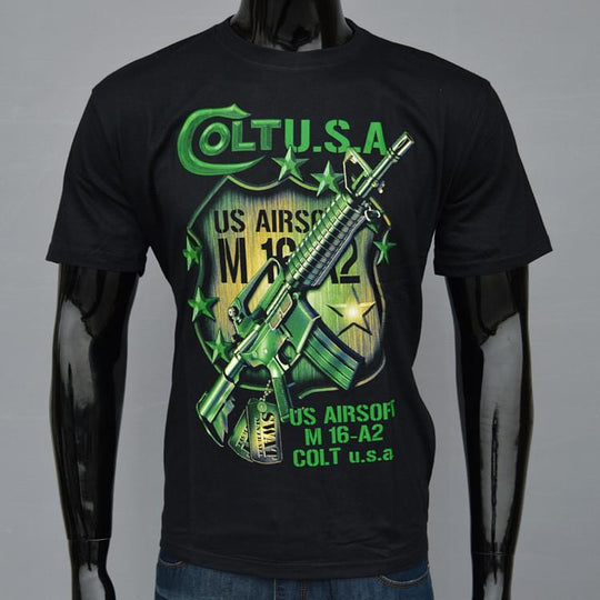 Colt -  Man T-Shirt Short Sleeve O Neck Cotton - Indigo-Temple