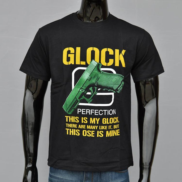 GLOCK -  Man T-Shirt Short Sleeve O Neck Cotton - Indigo-Temple