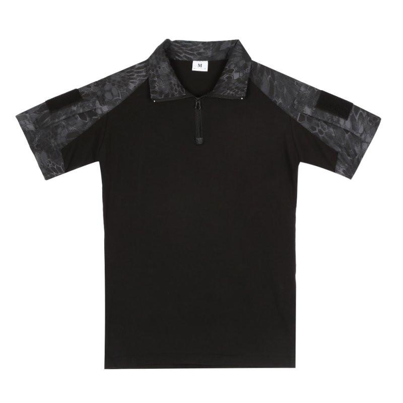 Tactical Short Sleeve Polo Shirt  (6 colors) - Indigo-Temple