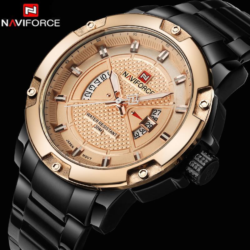 Full Steel Men Sports Watch - Indigo-Temple