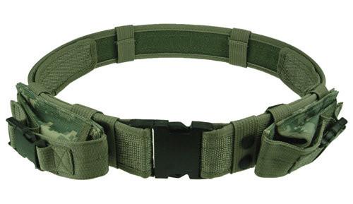 Tactical Belt with 2 Pouches (3 colors) - Indigo-Temple