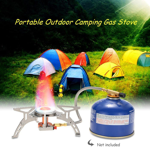 Gas-powered Stove with Piezo Ignition - Indigo-Temple