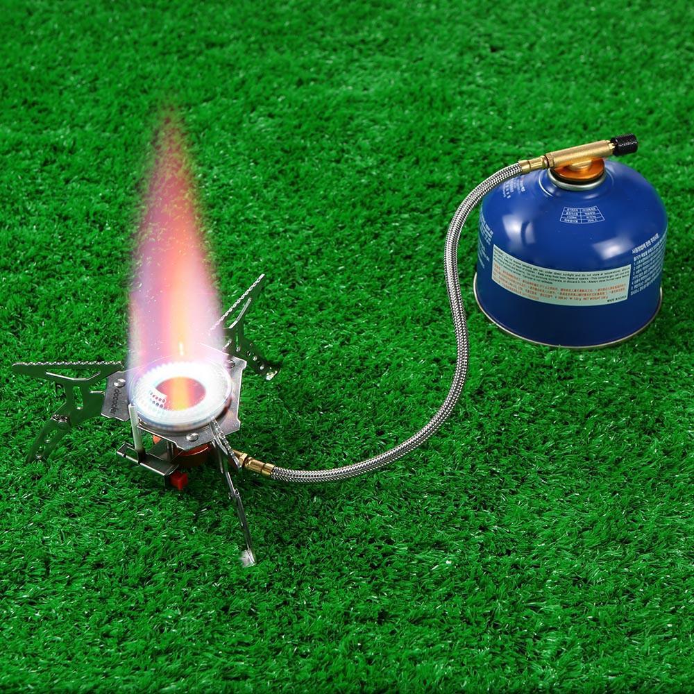 Gas-powered Stove with Piezo Ignition - Indigo-Temple