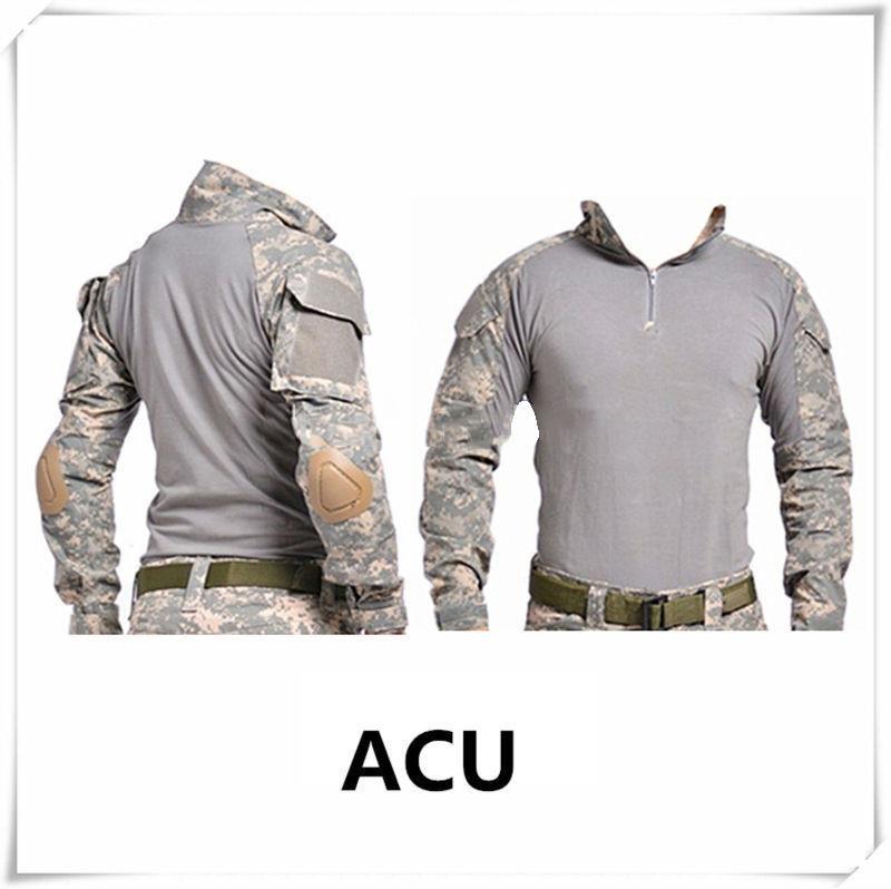 Combat Shirt With Elbow Pads (6 colors) - Indigo-Temple