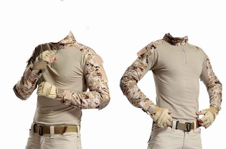 Combat Shirt With Elbow Pads (6 colors) - Indigo-Temple