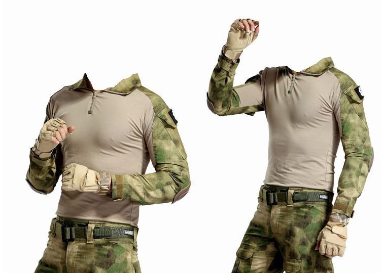 Combat Shirt With Elbow Pads (6 colors) - Indigo-Temple