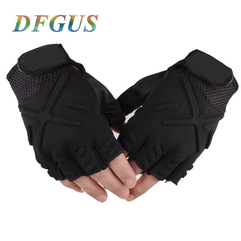 Half Finger Army Gloves - Indigo-Temple