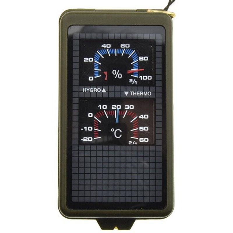 Multifunction 10 in 1 Military Camping Survival Compass - Indigo-Temple