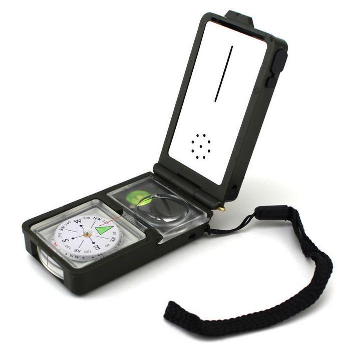 Multifunction 10 in 1 Military Camping Survival Compass - Indigo-Temple