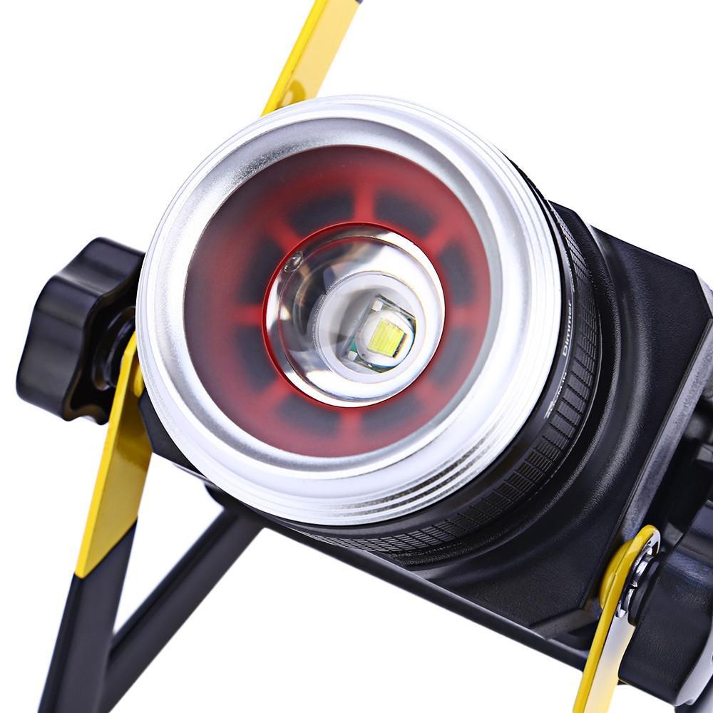 Rechargeable 3 Mode Zoomable 10W LED Floodlight - Indigo-Temple